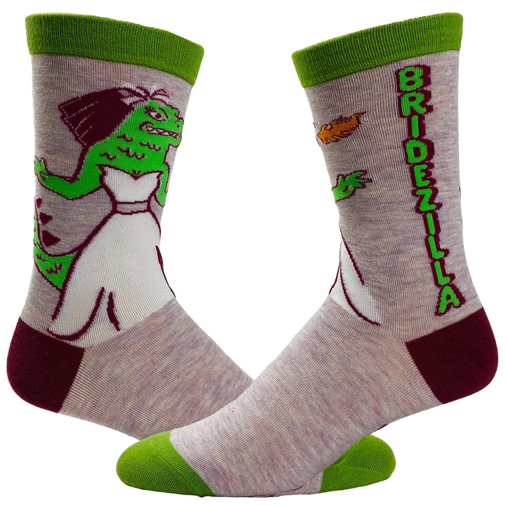 Funny Bridezilla Women's Bridezilla Sock Nerdy Wedding TV & Movies Tee
