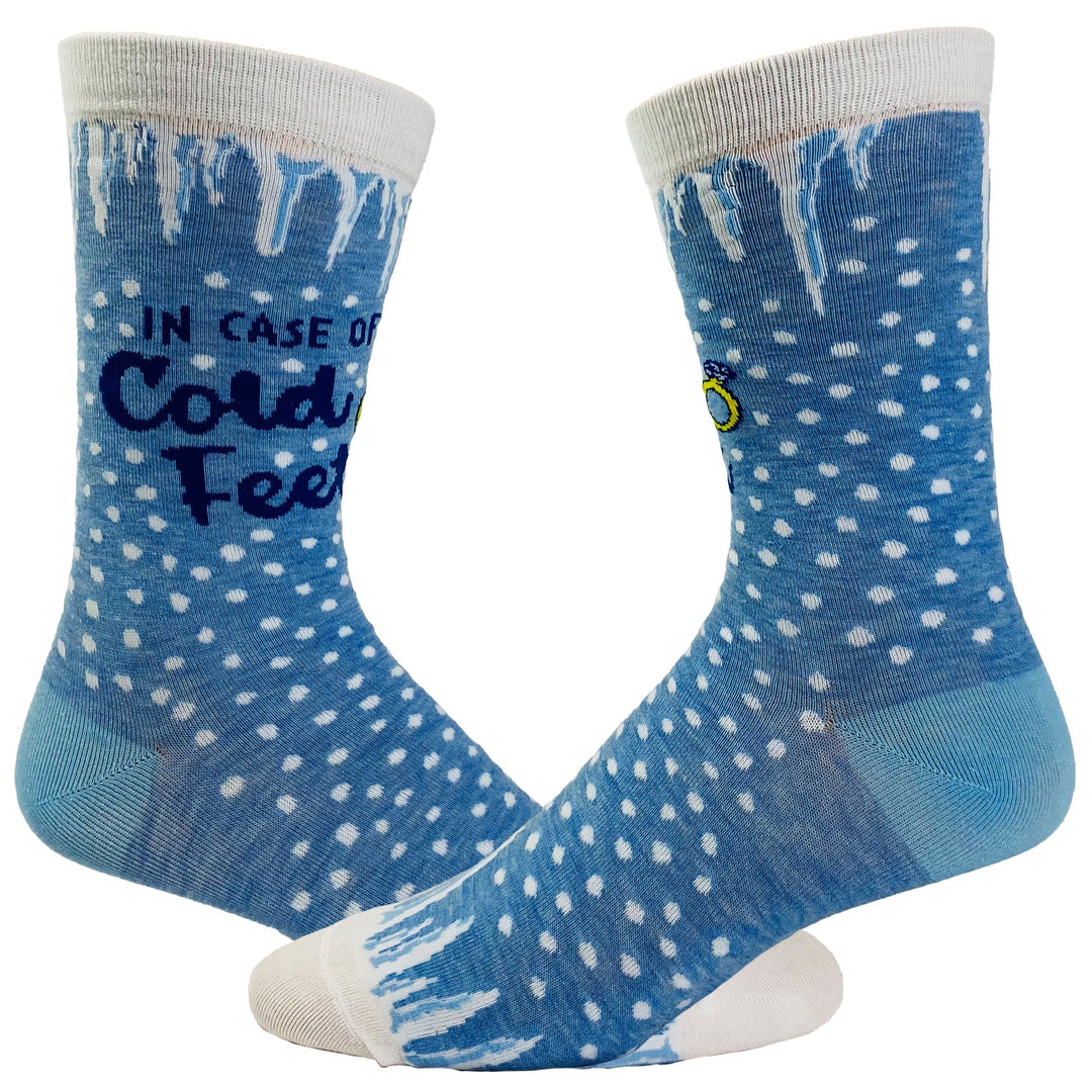 Funny Cold Feet Women's In Case Of Cold Feet Sock Nerdy Wedding Tee