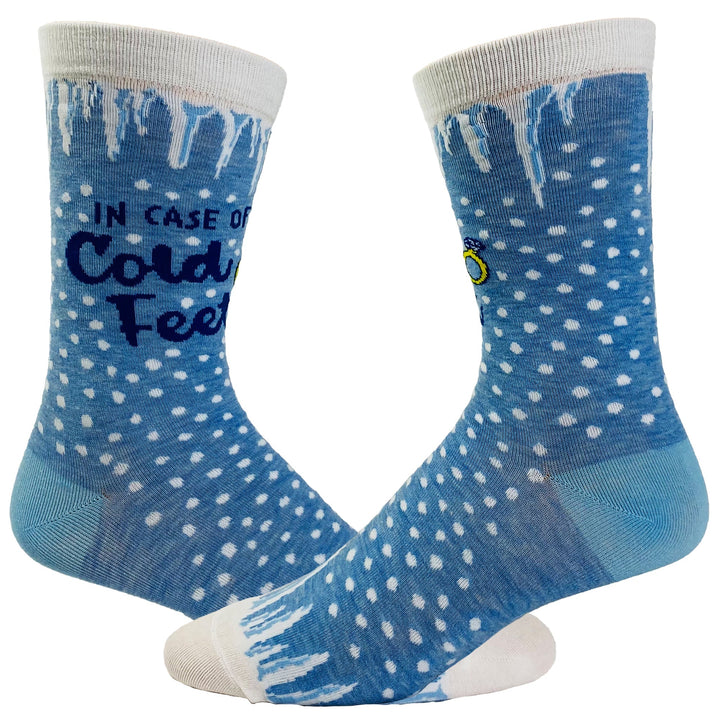Funny Cold Feet Women's In Case Of Cold Feet Sock Nerdy Wedding Tee