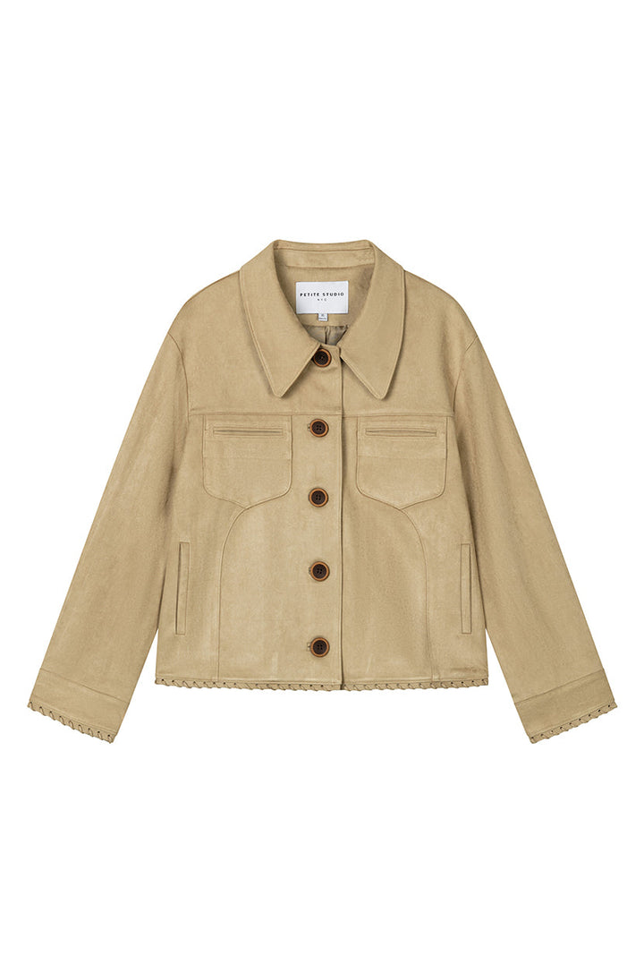 Chiara Suede Jacket - Camel