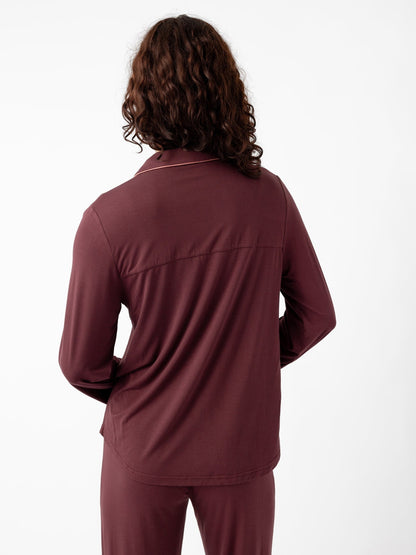 Women's Bamboo Stretch-Knit Long Sleeve Pajama Top