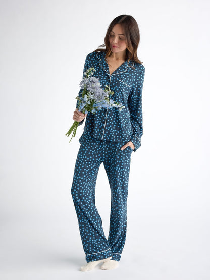 Women's Bamboo Stretch-Knit Long Sleeve Pajama Top