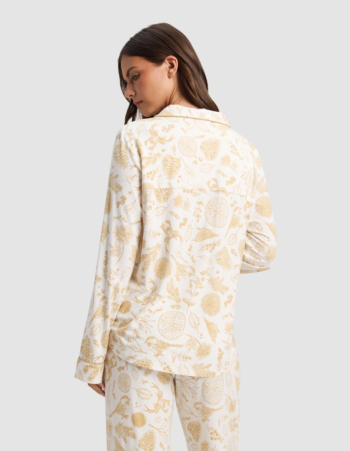 Women's Bamboo Stretch-Knit Long Sleeve Pajama Top