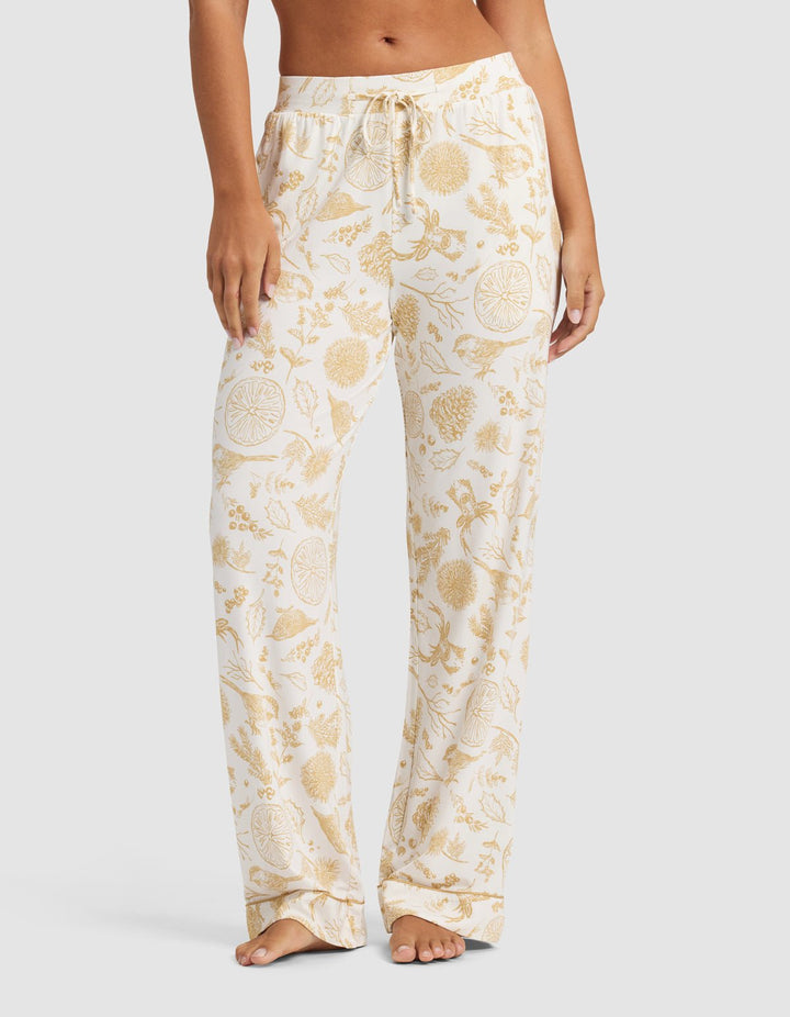 Women's Bamboo Stretch-Knit Short Sleeve & Pant Pajama Set