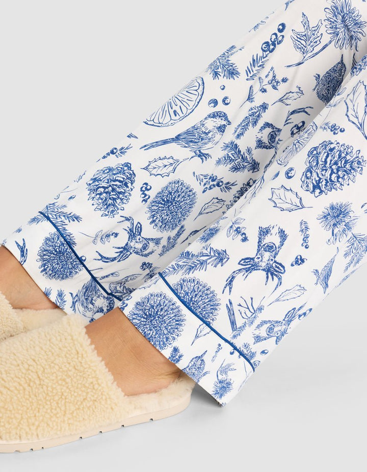 Women's Bamboo Stretch-Knit Short Sleeve & Pant Pajama Set