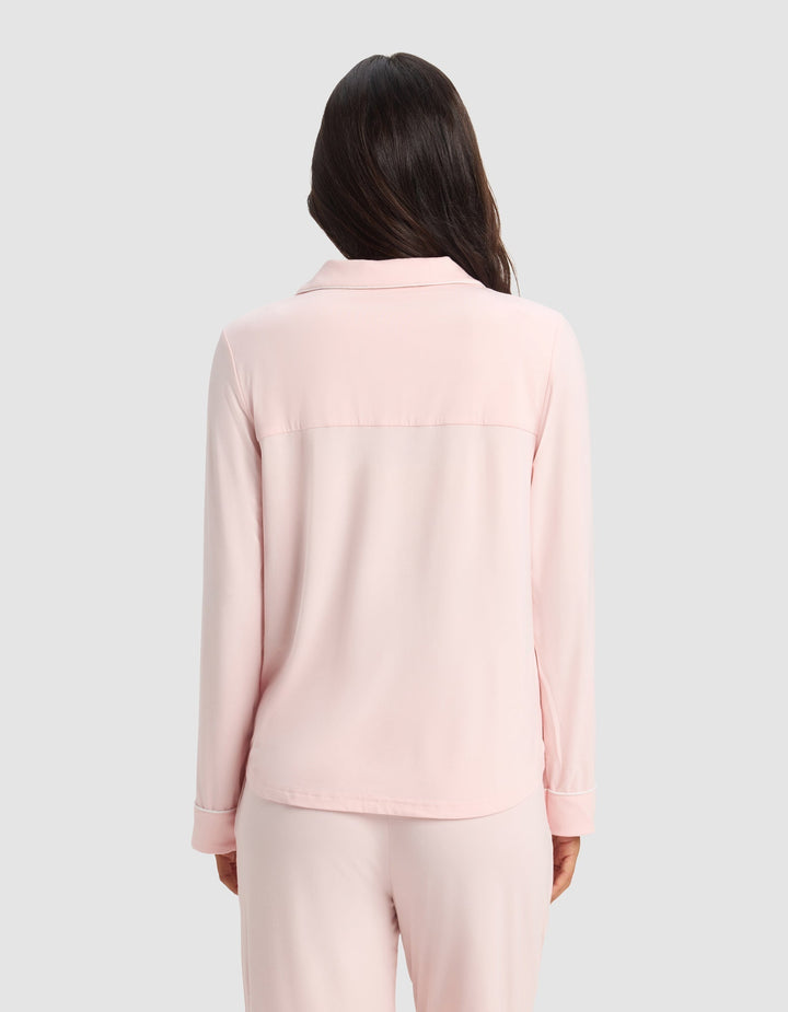Women's Bamboo Stretch-Knit Long Sleeve Pajama Top