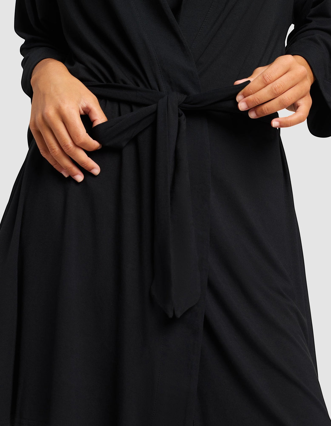 Women's Bamboo Stretch-Knit Kimono Robe