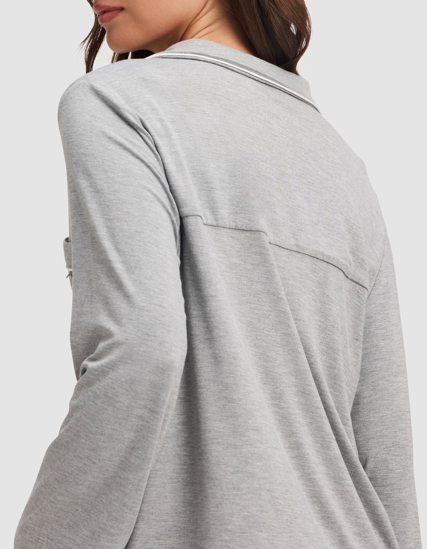 Women's Bamboo Stretch-Knit Long Sleeve Pajama Top