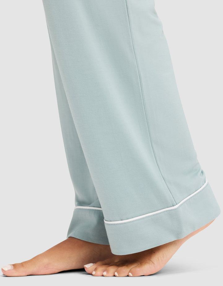 Women's Bamboo Stretch-Knit Short Sleeve & Pant Pajama Set