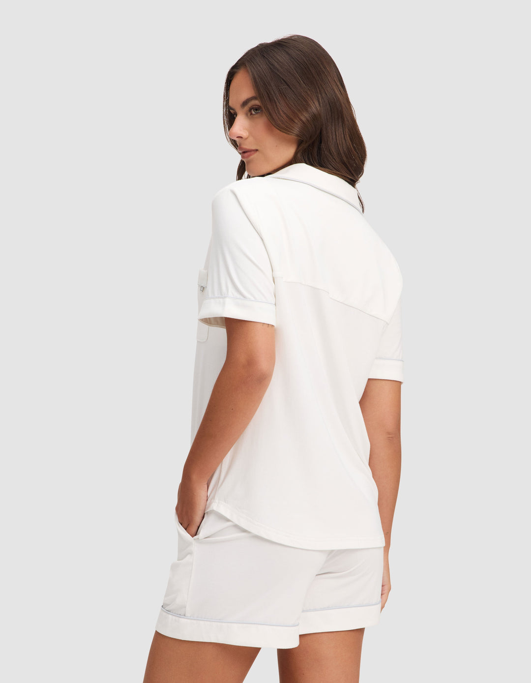 Women's Bamboo Stretch-Knit Short Sleeve Pajama Set