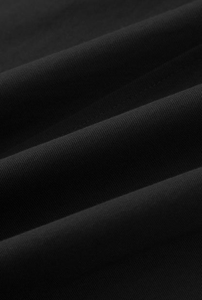 Darby Wide-Leg Cotton Pants - Black
