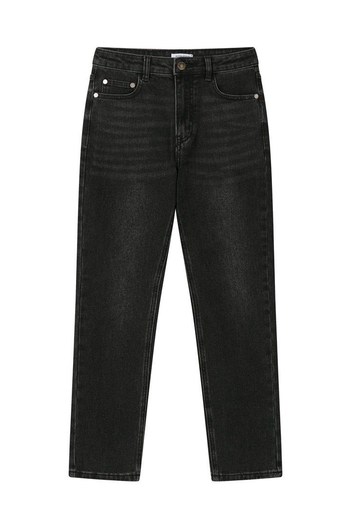 Enid High-Rise Slim Ankle Jeans - Black