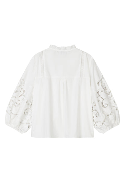 Chandler Cotton Blouse - Ivory