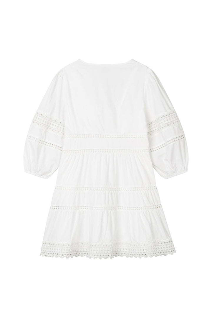 Calista Cotton Dress - White