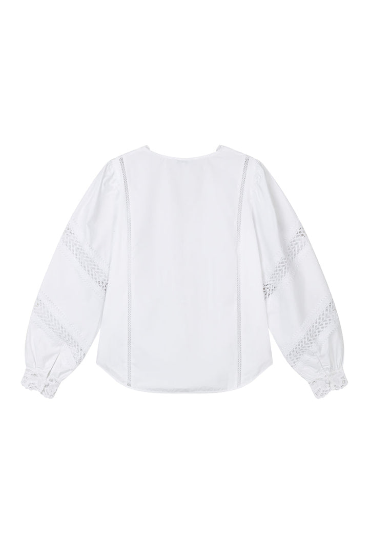 Drew Cotton Blouse - Ivory