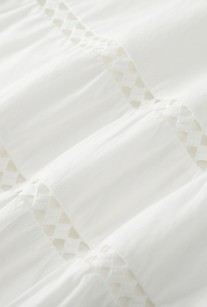 Calista Cotton Dress - White